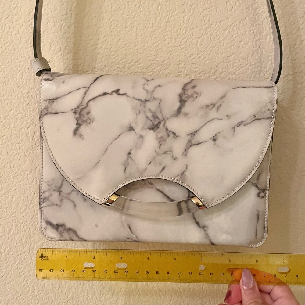 EUC Charlotte Olympia Newman Marble Leather Crossbody/Shoulder Bag & Comb Set - Picture 5 of 16